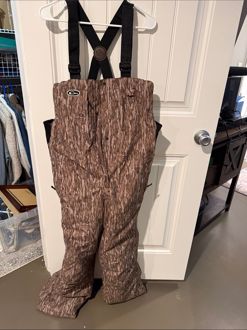 Lady Drake Insulated Brown Camo women’s Bib Pants - All-Weather Outdoor